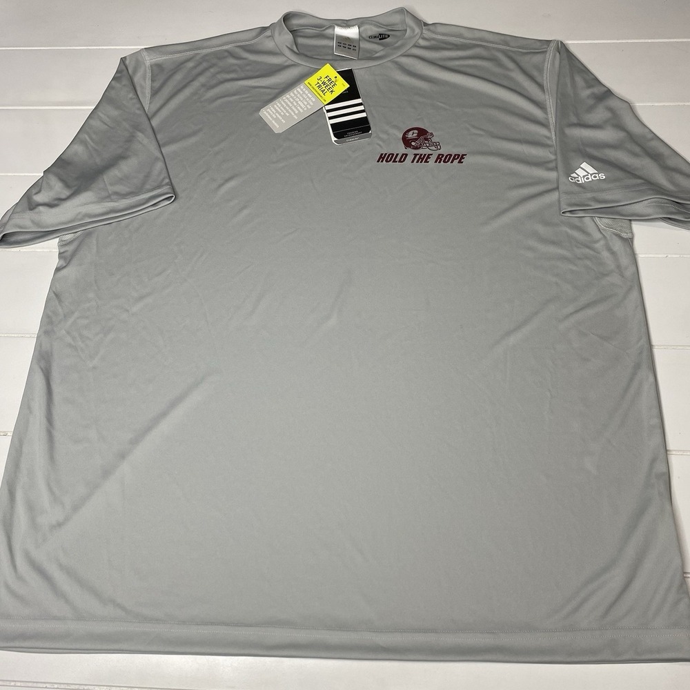 Adidas Mens Sz XL Hold The Rope Performance Climalite T-Shirt Moisture Wicking
